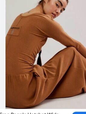 Free people movement Jumpsuit in Wide leg Brown